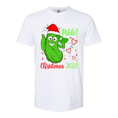 I Found The Pickle Christmas 2028 Funny Xmas Party Gift Softstyle CVC T-Shirt