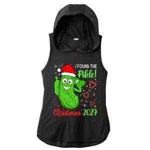 I Found The Pickle Christmas 2029 Funny Xmas Party Gift Ladies PosiCharge Tri-Blend Wicking Draft Hoodie Tank