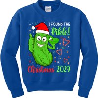 I Found The Pickle Christmas 2029 Funny Xmas Party Gift Kids Sweatshirt