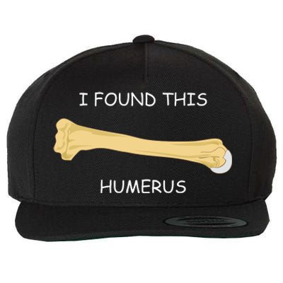 I Found This Humerus Bone Funny Wool Snapback Cap