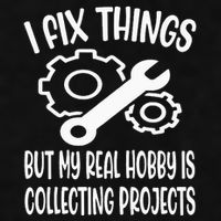 I fix things but my Hobby is Collecting Projects Mechanic Ladies PosiCharge Tri-Blend Wicking Tank