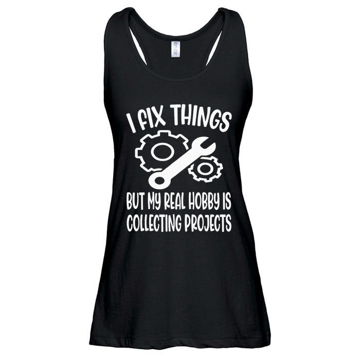 I fix things but my Hobby is Collecting Projects Mechanic Ladies Essential Flowy Tank