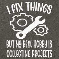 I fix things but my Hobby is Collecting Projects Mechanic Cotton Canvas Backpack
