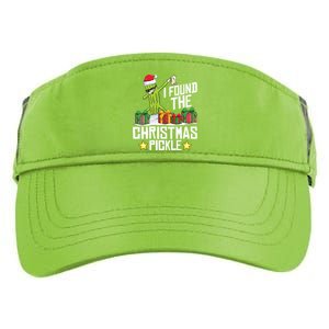 I Found The Christmas Pickle Funny Pickle Dabbing Dill Funny Gift Adult Drive Performance Visor