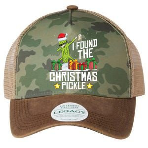 I Found The Christmas Pickle Funny Pickle Dabbing Dill Funny Gift Legacy Tie Dye Trucker Hat