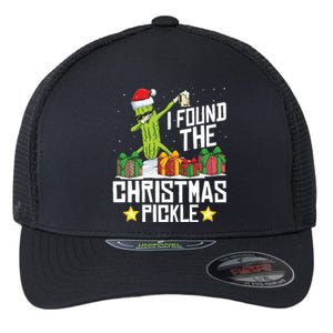 I Found The Christmas Pickle Funny Pickle Dabbing Dill Funny Gift Flexfit Unipanel Trucker Cap