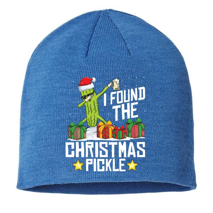 I Found The Christmas Pickle Funny Pickle Dabbing Dill Funny Gift Sustainable Beanie