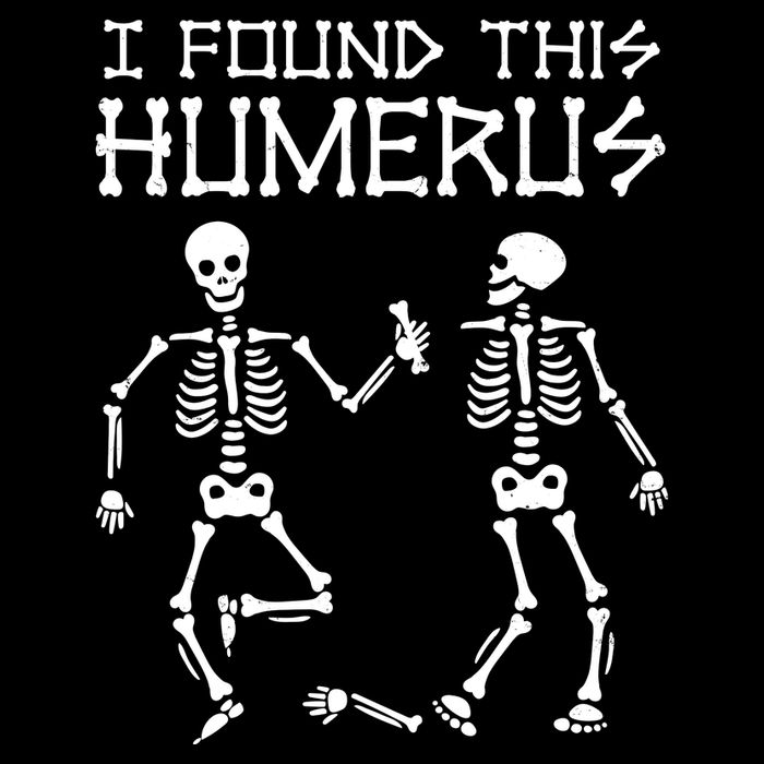 I Found This Humerus Funny Halloween Skeletons Backpack