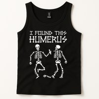 I Found This Humerus Funny Halloween Skeletons Tank Top