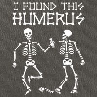 I Found This Humerus Funny Halloween Skeletons Cotton Canvas Backpack
