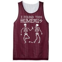 I Found This Humerus Funny Halloween Skeletons Mesh Reversible Basketball Jersey Tank