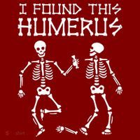 I Found This Humerus Funny Halloween Skeletons Youth Performance Sprint T-Shirt