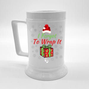 I Forgot To Wrap It Adult Humor Christmas Pregnancy Reveal Christmas Baby Beer Stein