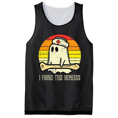 I Found This Humerus Funny Halloween Nurse Fall Scrub Mesh Reversible Basketball Jersey Tank