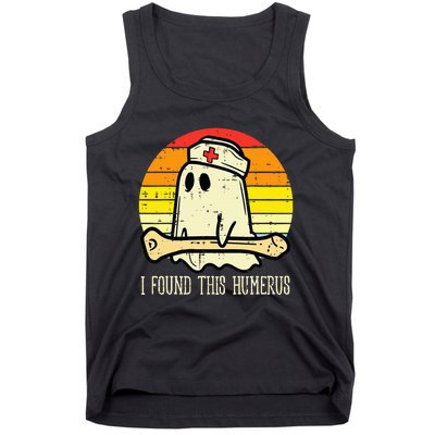 I Found This Humerus Funny Halloween Nurse Fall Scrub Tank Top