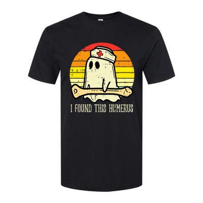 I Found This Humerus Funny Halloween Nurse Fall Scrub Softstyle CVC T-Shirt