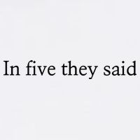 In Five They Said Cropped Pullover Crew