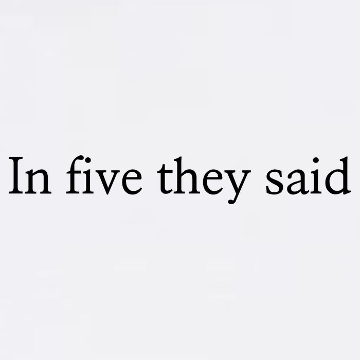 In Five They Said Cropped Pullover Crew