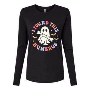 I Found This Humerus Pun Joke Humorous Halloween Costume Womens Cotton Relaxed Long Sleeve T-Shirt