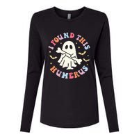 I Found This Humerus Pun Joke Humorous Halloween Costume Womens Cotton Relaxed Long Sleeve T-Shirt