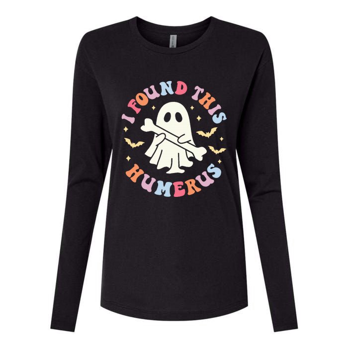 I Found This Humerus Pun Joke Humorous Halloween Costume Womens Cotton Relaxed Long Sleeve T-Shirt