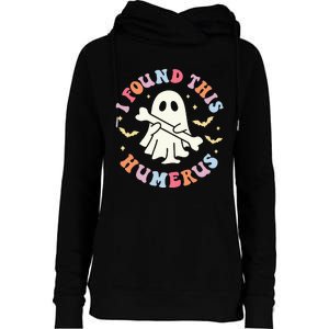 I Found This Humerus Pun Joke Humorous Halloween Costume Womens Funnel Neck Pullover Hood