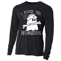 I Found This Humerus Funny Ghost Nurse Halloween Cooling Performance Long Sleeve Crew