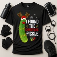 I Found The Christmas Pickle Gift Cooling Performance Crew T-Shirt