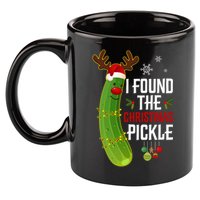 I Found The Christmas Pickle Gift 11oz C Handle Ceramic Mug