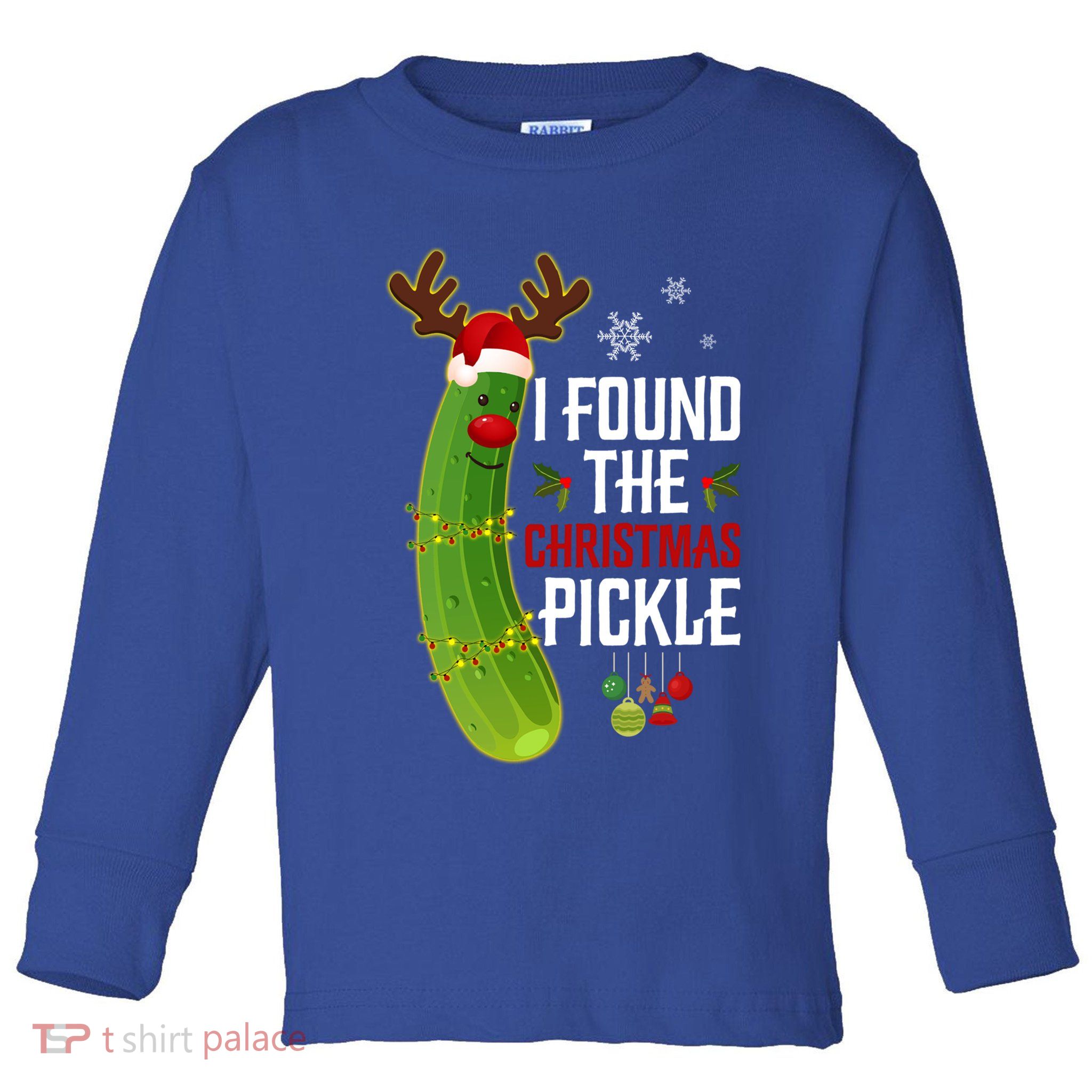 I Found The Christmas Pickle Gift Toddler Long Sleeve Shirt