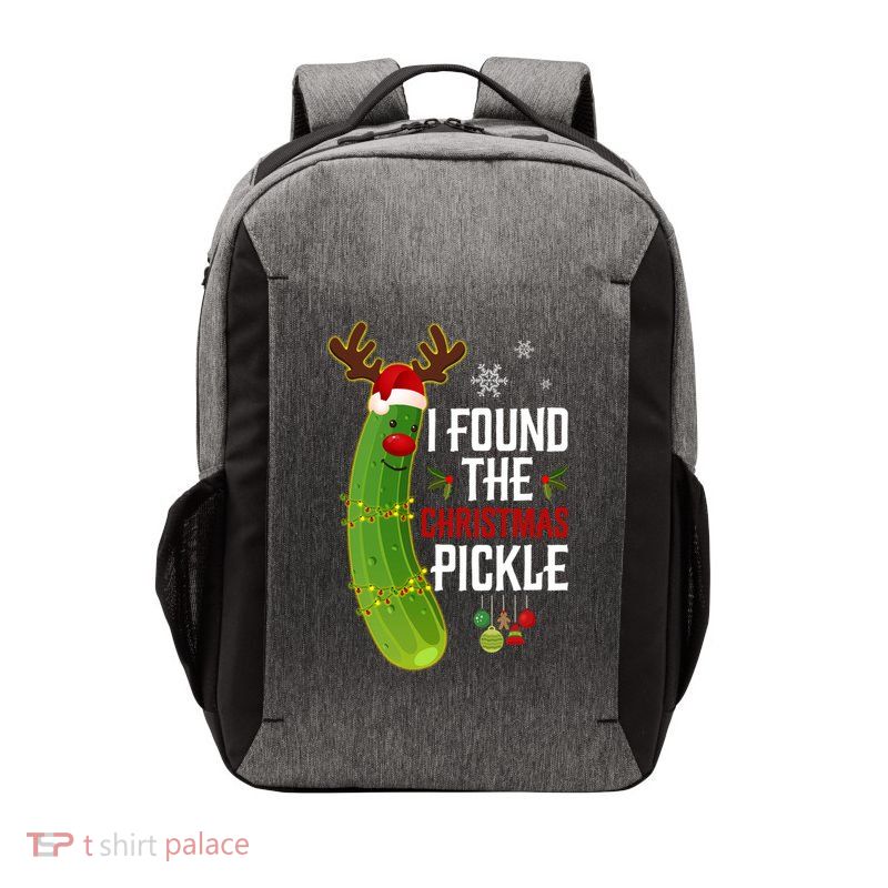 I Found The Christmas Pickle Gift Vector Backpack