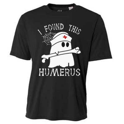 I Found This Humerus Funny Ghost Nurse Halloween Cooling Performance Crew T-Shirt