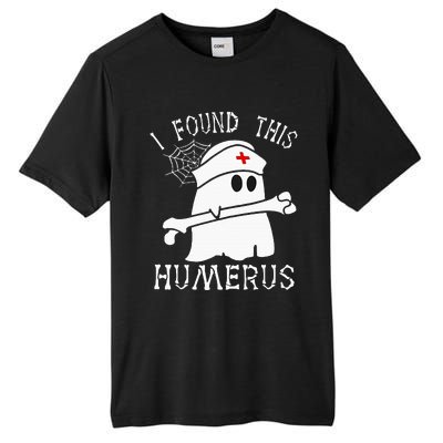 I Found This Humerus Funny Ghost Nurse Halloween Tall Fusion ChromaSoft Performance T-Shirt