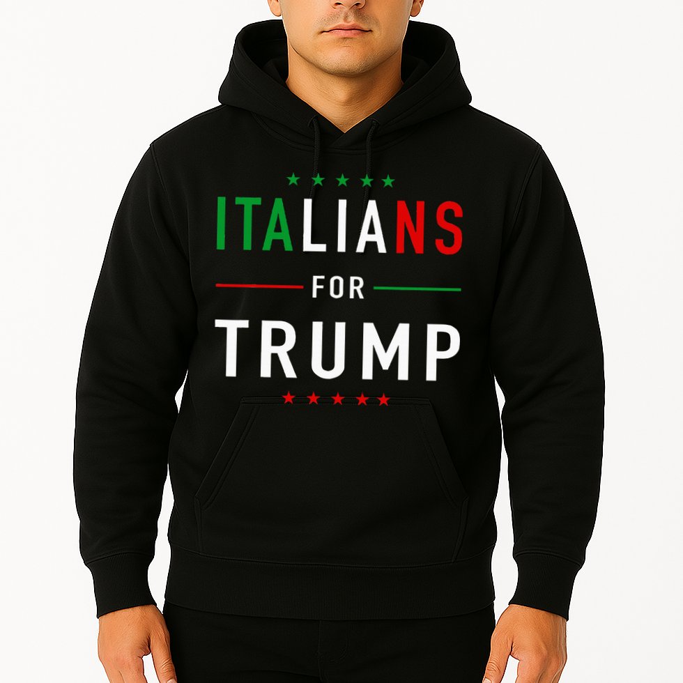 Italians For Trump Pro Trump Italiano Supporter Hoodie