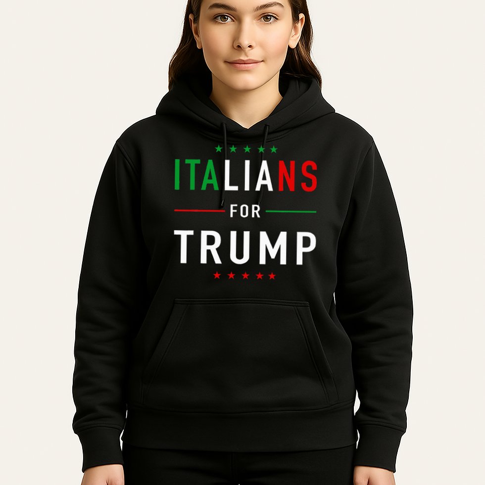 Italians For Trump Pro Trump Italiano Supporter Hoodie