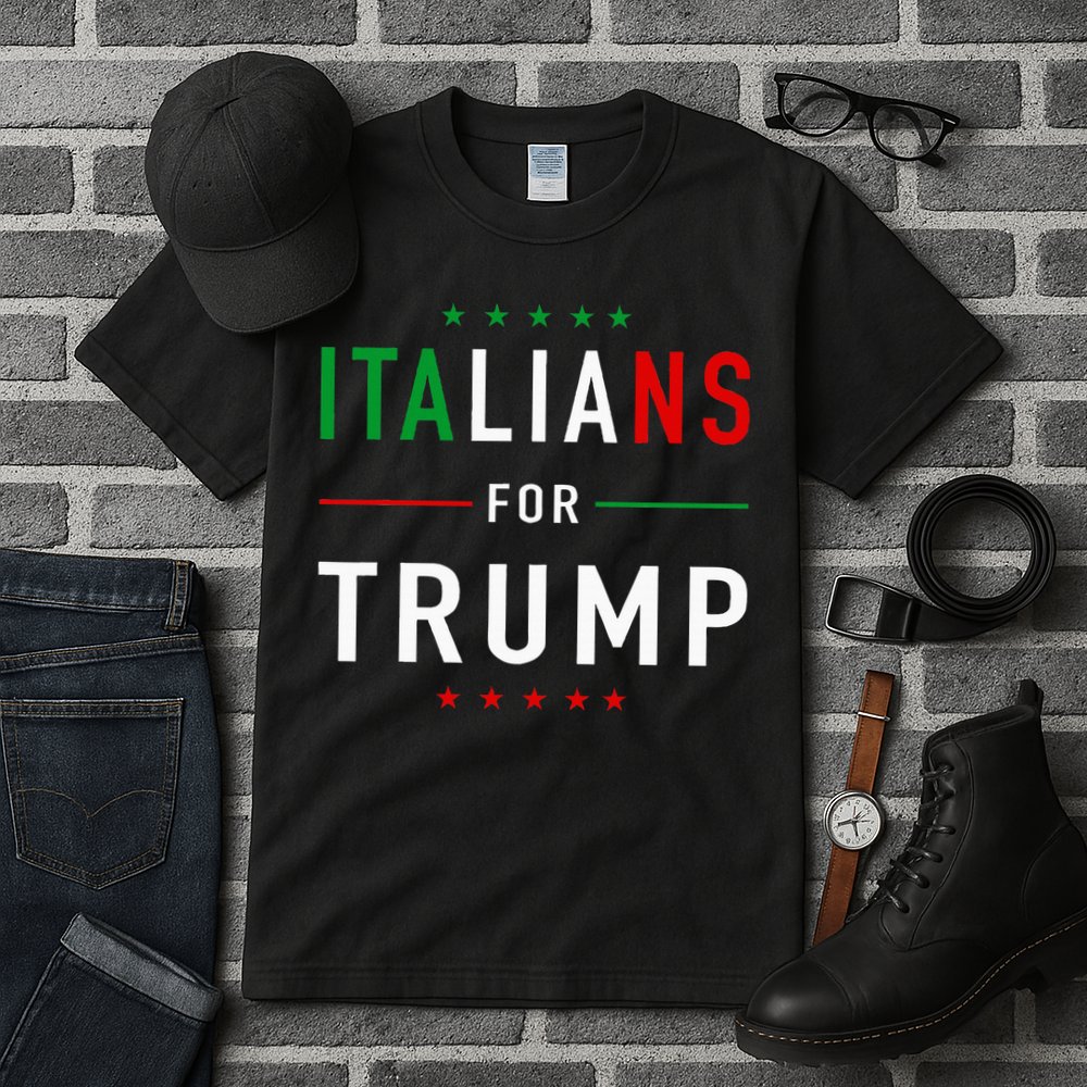 Italians For Trump Pro Trump Italiano Supporter Tall T-Shirt