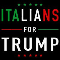 Italians For Trump Pro Trump Italiano Supporter Flat Bill Trucker Hat
