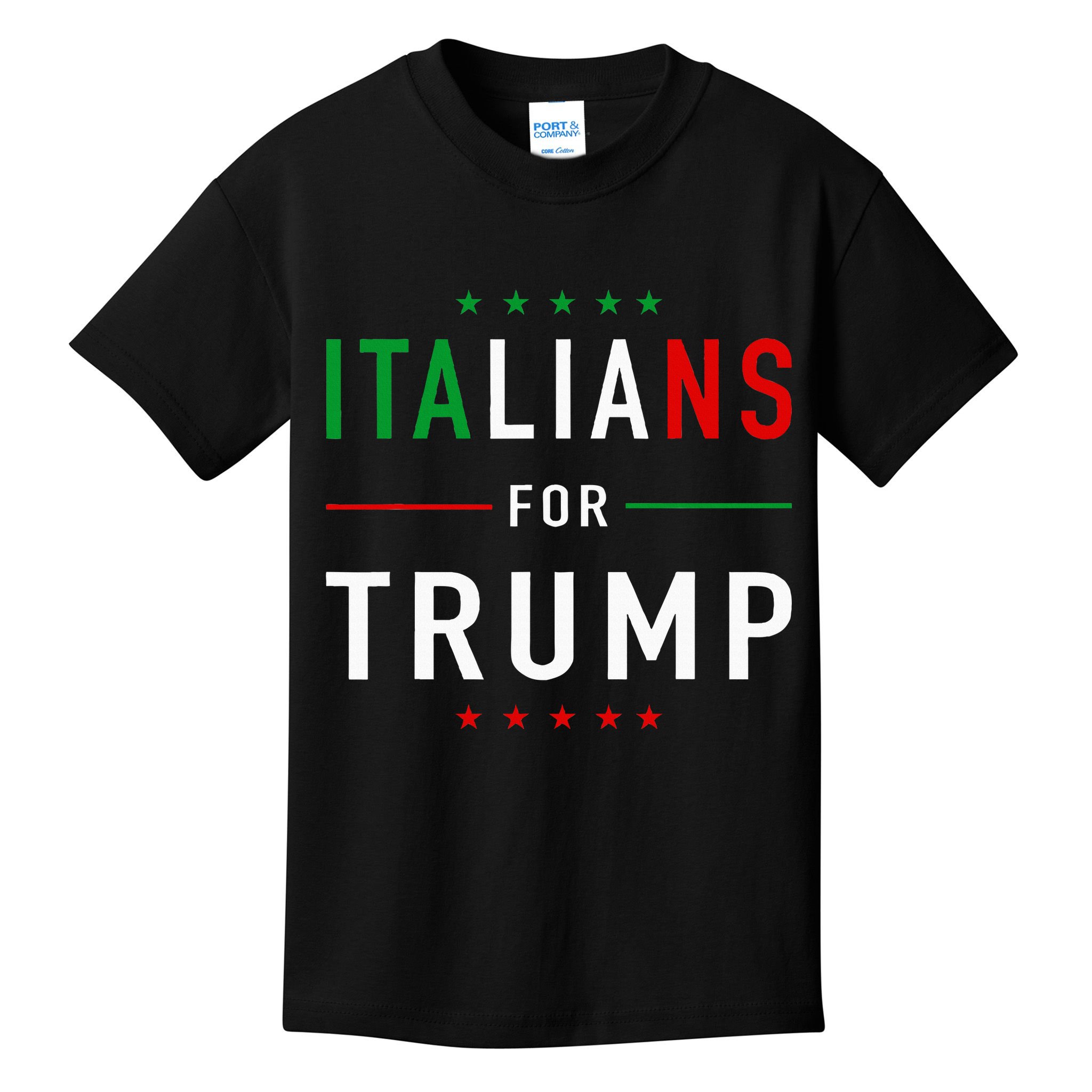 Italians For Trump Pro Trump Italiano Supporter Kids T-Shirt