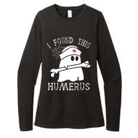 I Found This Humerus Funny Ghost Nurse Halloween Womens CVC Long Sleeve Shirt