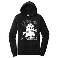 I Found This Humerus Funny Ghost Nurse Halloween Women's Pullover Hoodie