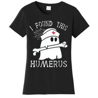 I Found This Humerus Funny Ghost Nurse Halloween Women's T-Shirt