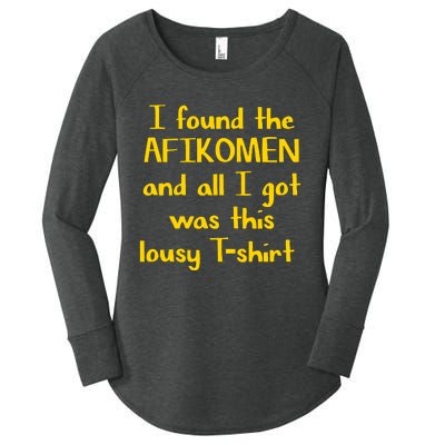 I Found The Afikomen Passover Jewish Funny Women's Perfect Tri Tunic Long Sleeve Shirt