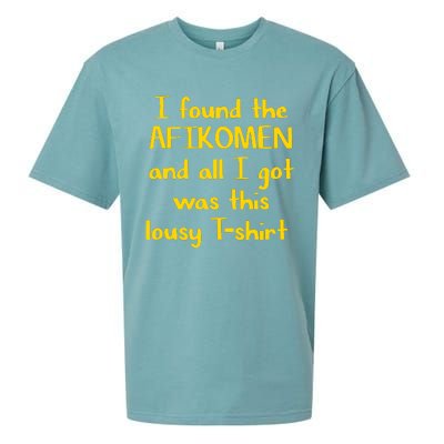 I Found The Afikomen Passover Jewish Funny Sueded Cloud Jersey T-Shirt