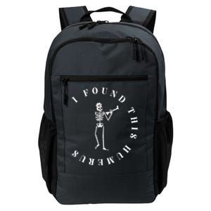 I Found This Humerus Funny Skeleton Nurse Halloween Costume Gift Daily Commute Backpack