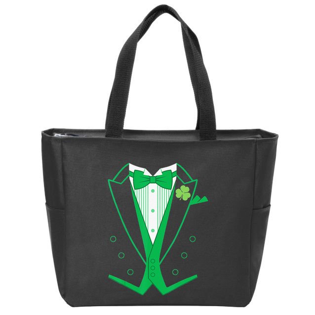 Irish Formal Tuxedo Funny St. Patrick's Day Zip Tote Bag