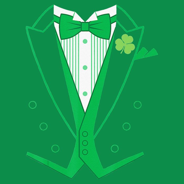 Irish Formal Tuxedo Funny St. Patrick's Day Baby Bodysuit