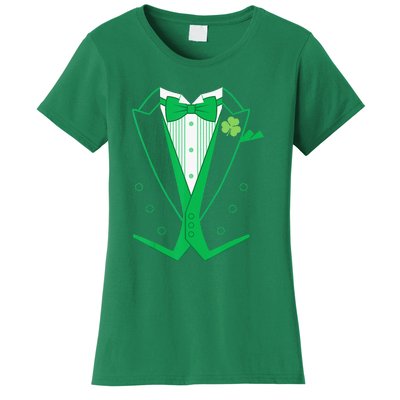 Irish Formal Tuxedo Funny St. Patrick's Day Women's T-Shirt