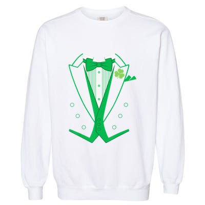 Irish Formal Tuxedo Funny St. Patrick's Day Garment-Dyed Sweatshirt