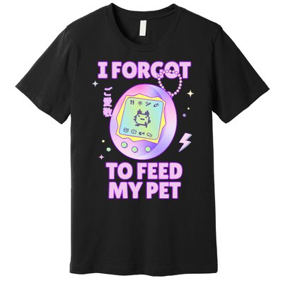 I Forgot To Feed My Pet Virtual Japanese 90s Pastel Premium T-Shirt