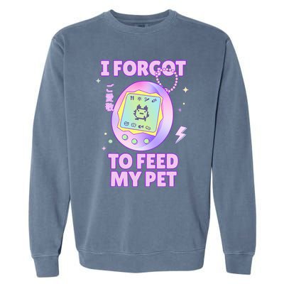 I Forgot To Feed My Pet Virtual Japanese 90s Pastel Garment-Dyed Sweatshirt